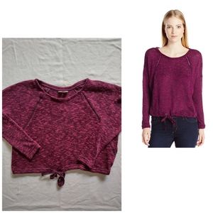 Roxy Stonewashed Sweater Barbie Sporty Retro Party Casual Winter Layer
